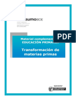 Material Complementario EDUCACIÓN PRIMARIA. Transformación de Materias Primas - PDF