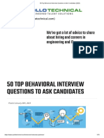 50 Top Behavioral Interview Questions To Ask Candidates (2023)