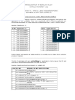 Non Faculty Recruitment - Senior Technical Officer Information On Selection Process - 0