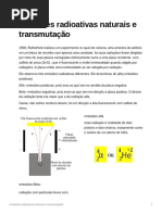 Emisses Radioativas Naturais e Transmutao