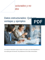 Datos Estructurados y No Estructurados