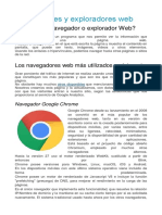 Navegadores y Exploradores Web