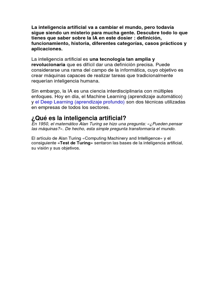 Guía Completa sobre Inteligencia Artificial | PDF | Juegos y actividades