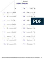 Addition Worksheet