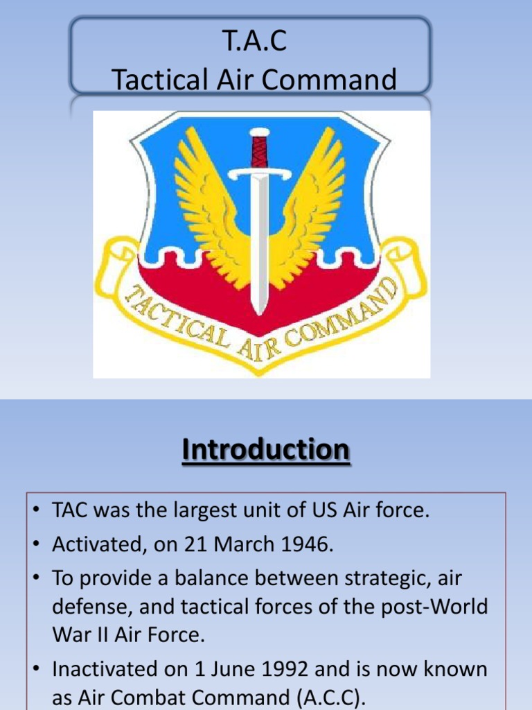 TAC: Evolution and Challenges in Air Ops | PDF