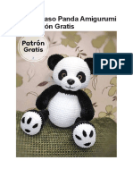Paso A Paso Panda Amigurumi PDF Patron Gratis