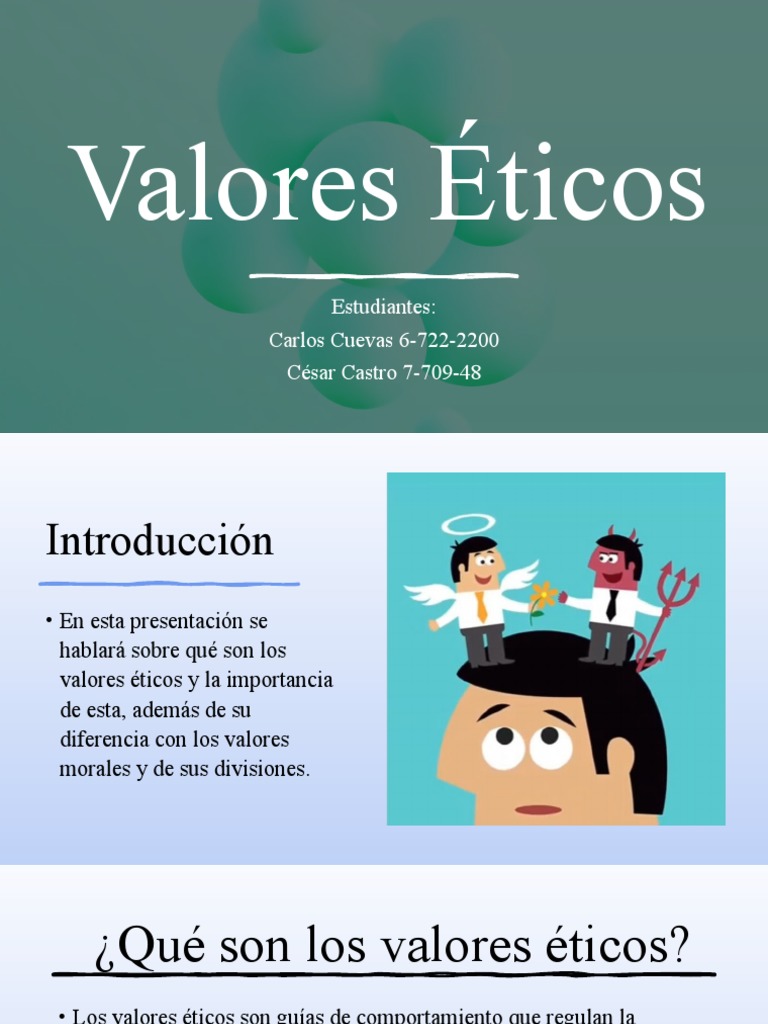 Valores Eticos