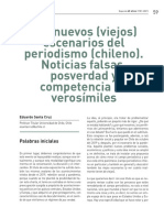 Los Nuevos (Viejos) Escenarios Del Periodismo (Chileno) - Noticias Falsas, Posverdad y Competencia de Verosímiles