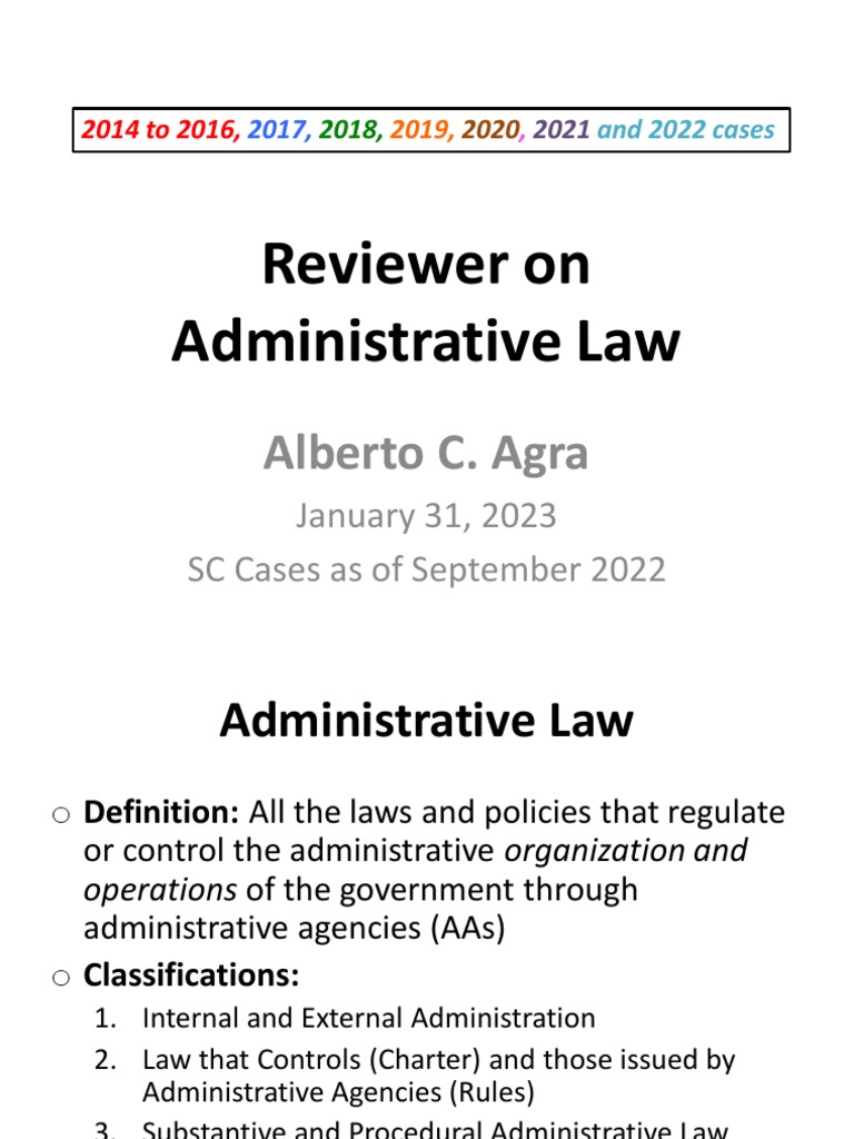Administrative vs. Constitutional Law | PDF | Administrative Law ...