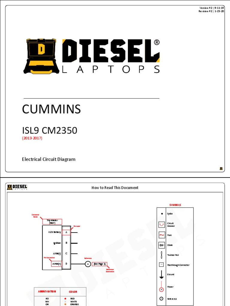 Cummins ISL9 Sensor Location Diagram | PDF | Throttle | Turbocharger