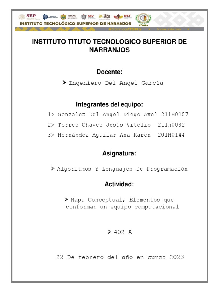 Mapa Conceptual de Hardware y Software | PDF | Hardware de la ...