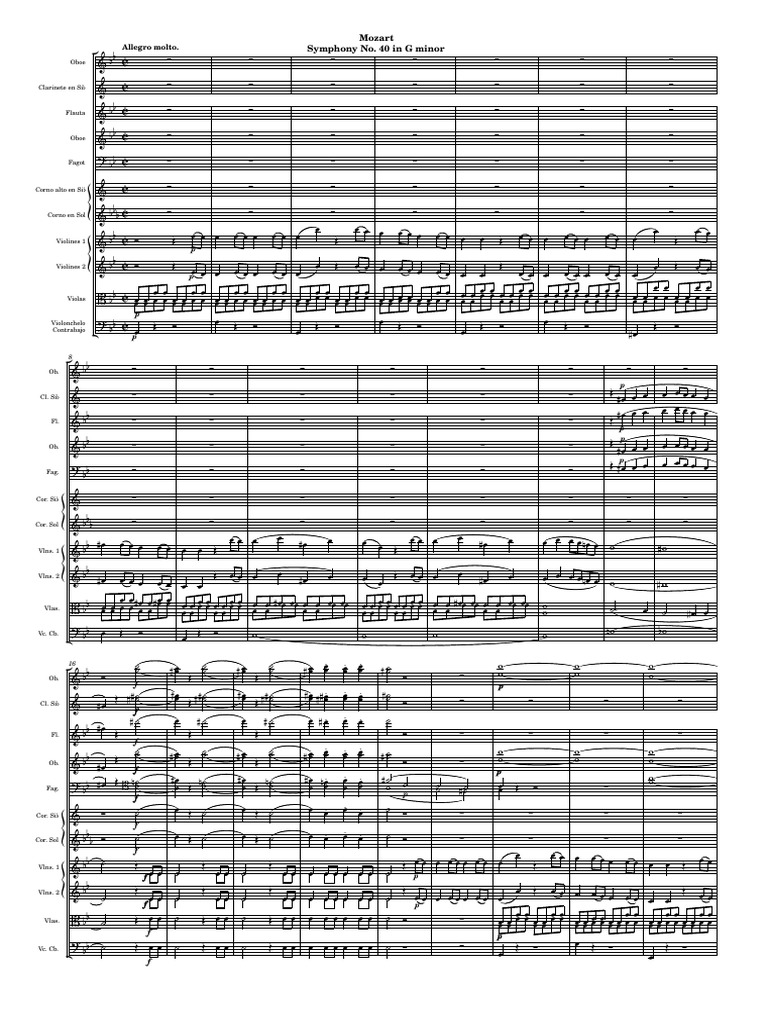 Mozart Sinfonia N°40 (Final) PDF