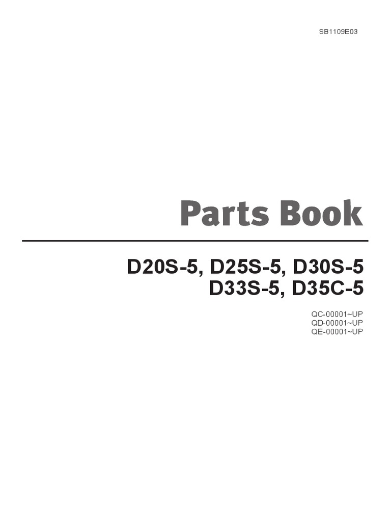 Doosan Forklift Parts Manual D20S-5 to D35C-5 | PDF | Elevator