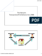 Benami Transaction Prohibition Act