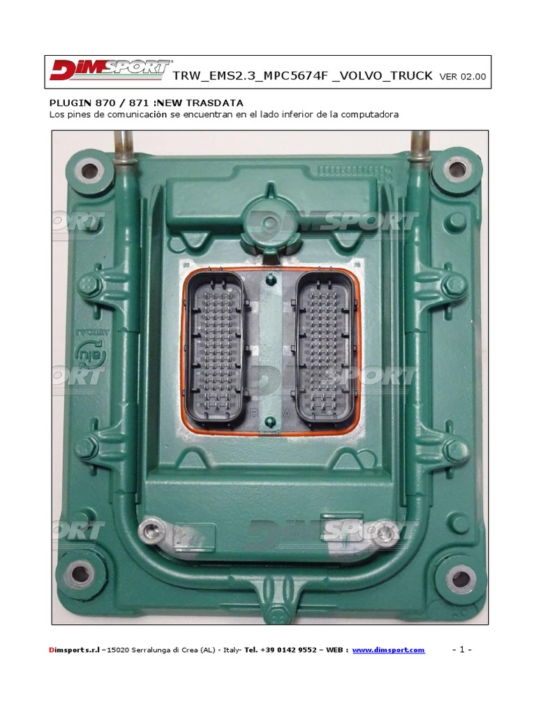 NT TRW Ems2.3 MPC5674F Volvo Truck 1034 | PDF | Ciencias de la ...