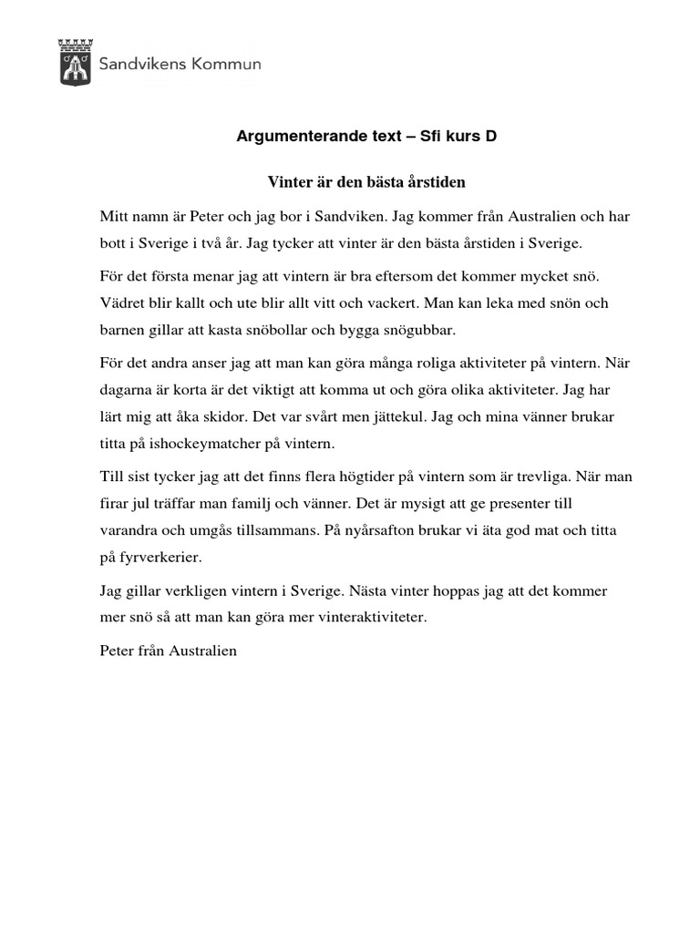 Argumenterande Text 3d1 Grupp 1 PDF