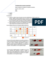 Determinación de Grupos Sanguíneos