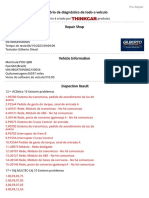 Relatório de Diagnóstico de Todo o Veículo: Pre-Repair