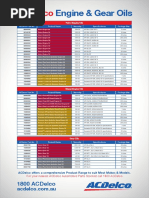 ACDELCO Catalogue Fluids Oils