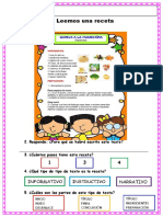 D1 A1 FICHA COM. Leemos una receta