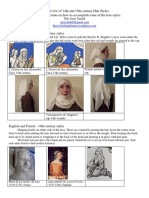 14th and 15th Century Veil and Hair Styles