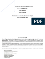 Diagnóstico Integral y Descripción de La Escuela