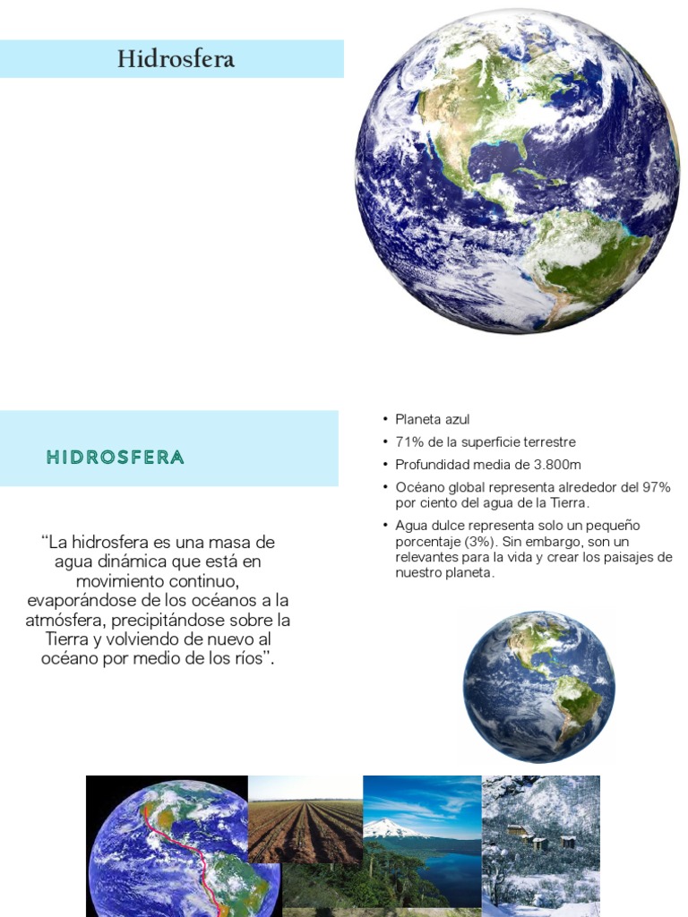 La Hidrosfera y su Ciclo del Agua | PDF | Ciencias sociales
