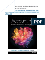 Test Bank For Accounting Business Reporting For Decision Making 7th Edition Birt