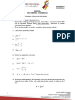 Parcial Matemática Económica I