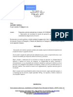 Respuesta A Petición Radicada Bajo El Número 20223030864942 Del 3 de Mayo de 2022 - Autorización de Movilidad Sin Tarjeta de Operación