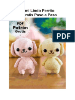 Amigurumi Lindo Perrito Patron Gratis Paso A Paso