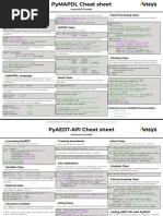 PyAnsys cheat sheets