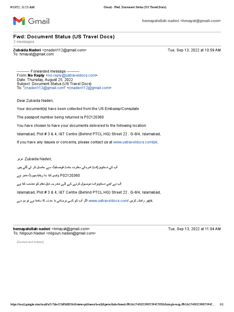 Gmail fwd document status us travel docs pdf