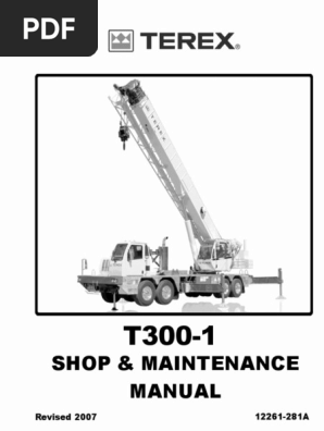 Terex T340-1XL Service Manual | PDF | Crane (Machine) | Safety