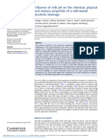 Influence of Milk PH On The Chemical, Physical and Sensory Properties of A Milk-Based Alcoholic Beverage