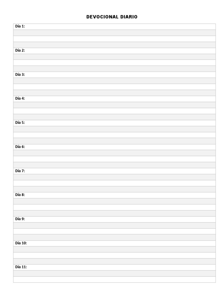 Devocionales Para Imprimir Pdf