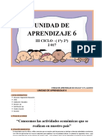 Unidad de Aprendizaje - Iii Ciclo (1° y 2°) - Agosto