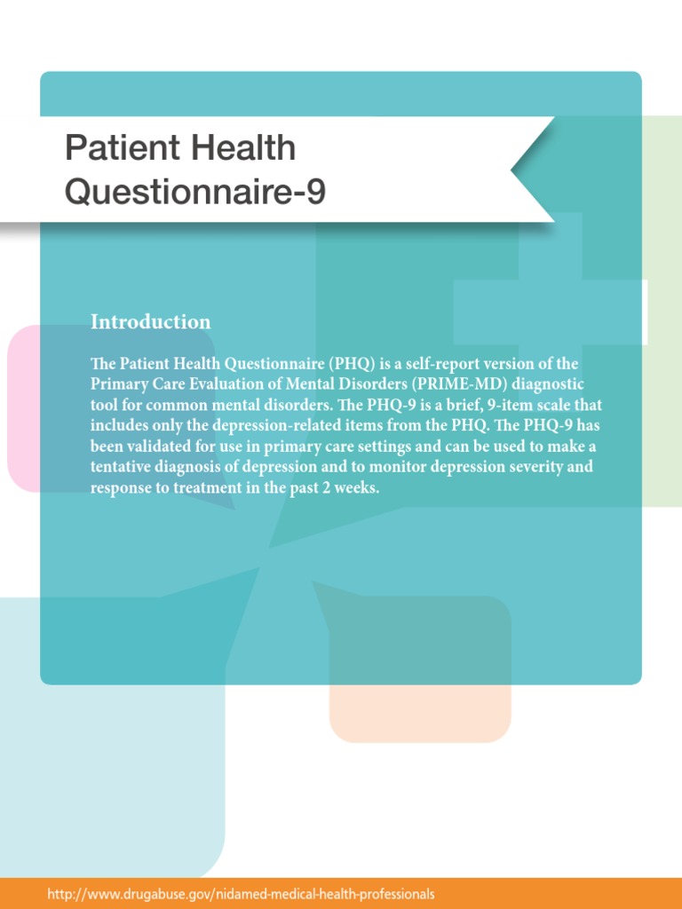 Patient Health Questionnaire 9 | PDF | Disability | Human Diseases And ...
