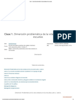 Clase 1. Dimensión Problemática de La Vida Cotidiana en Las Escuelas