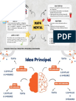 Mapa Mental Marketing Digital Moderno Amarillo