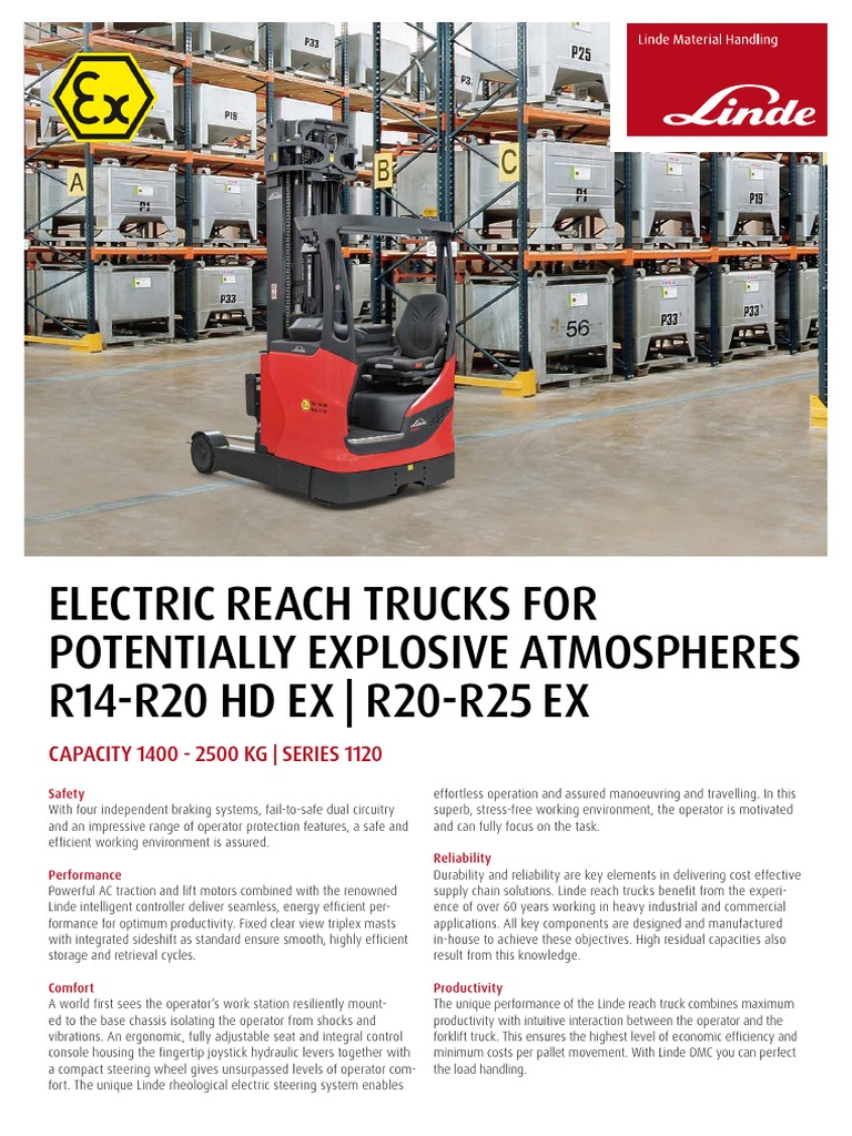 Linde EN Ds r14 25ex br1120 en A 0718 | PDF | Elevator | Truck
