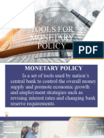 Tools For Monetary Policy PPT (MJ Report)