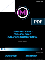 100% Online - Curso Endocrino - Farmacología y Suplementación Deportiva