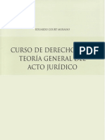 Curso de Derecho Civil Teoría General Del Acto Jurídico - Eduardo Couty Murasso