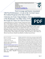 Colpocytological Test Coverage and Factors Associated With Non-Performance: A Look at The Cervical Cancer Prevention Program in The State of Pará