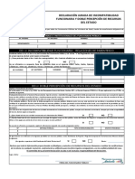 Formulario de Incompatibilidad y Doble Percepcin