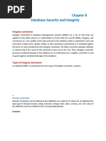 Chapter 8 - Database Security and Integrity