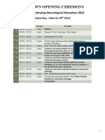 Rundown Opening Ceremony Cne 2023