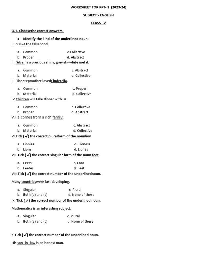 Gender and Plural Noun Worksheet | PDF | Grammatical Gender ...