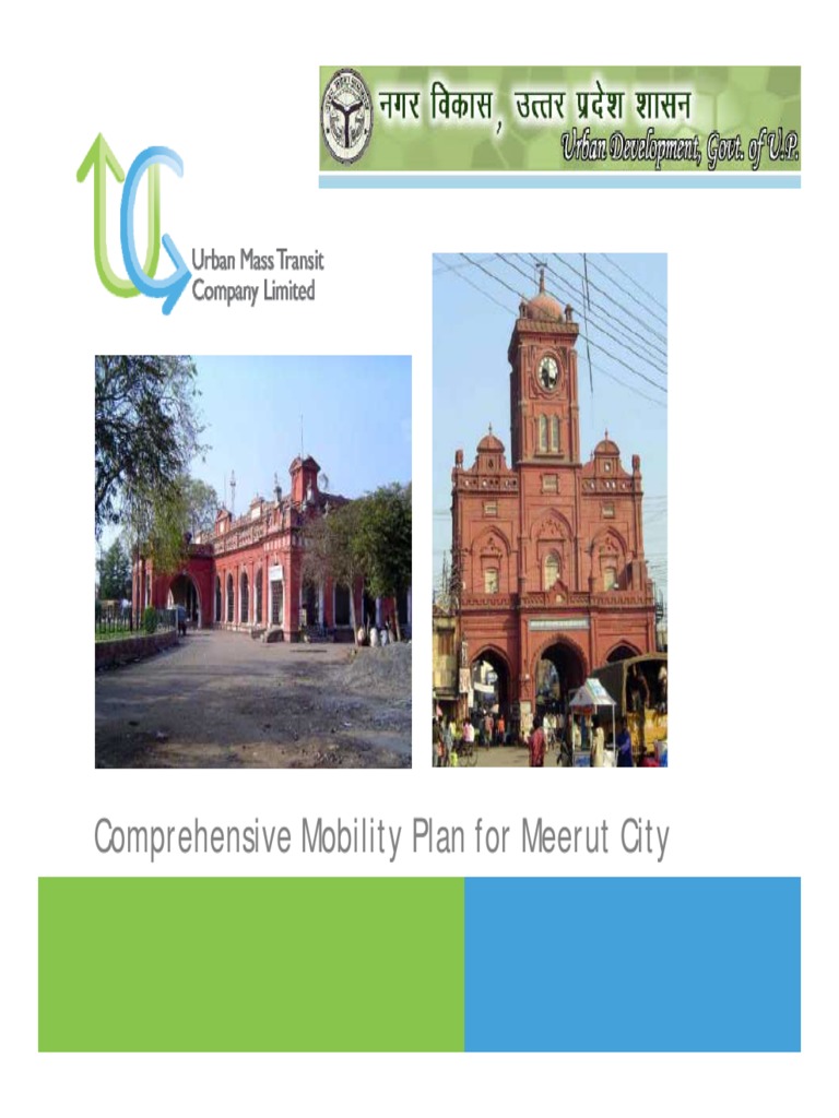 Comprehensive Mobility Plan For Meerut City | PDF